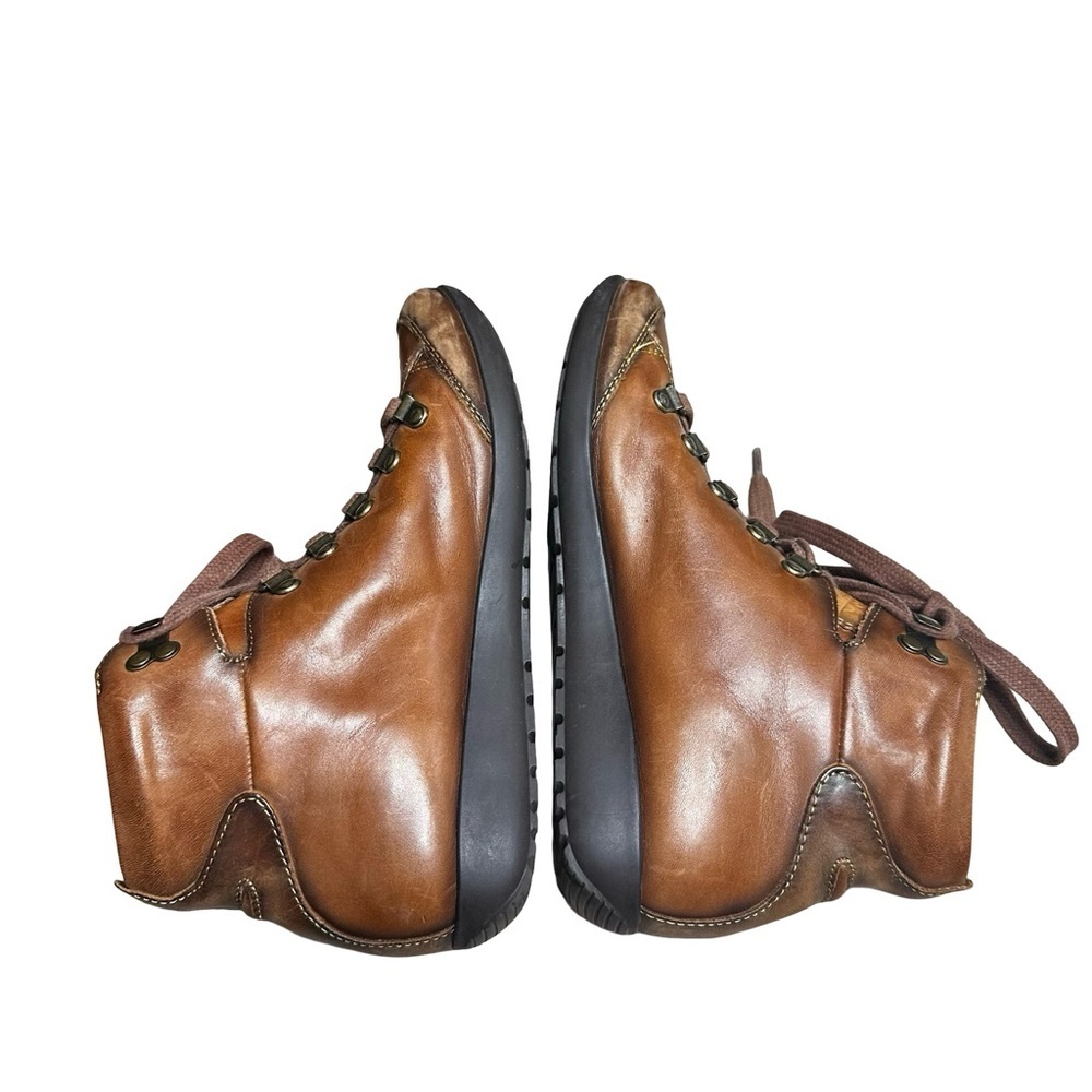 PIKOLINOS Lisboa Brown Leather Lace Up Boots Size 38 EU Moto Combat Comfort - Picture 6 of 8